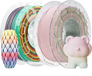 Creality Creality 3D Printer Filament Bundle, PLA Rainbow, PLA Matte Rainbow, 3D Printing Filament 1kg X 2 Spools