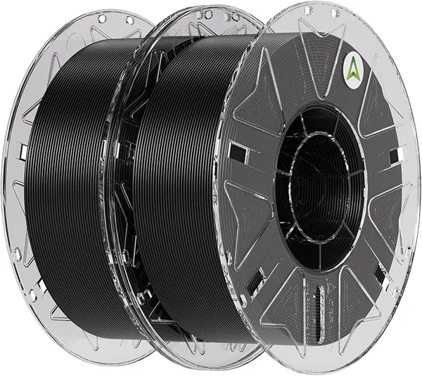 Creality ﻿Creality PLA Filament Bundle 2KG, Hyper RFID 3D Printer Filament PLA for High Speed 30-/s, Support CFS, Fits for Most 3D Printers (Black&Black)