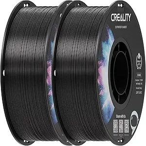 Creality Creality ABS Filament Black 2 kg, 3D Printer Filament Bundle, Excellent Resistance, Odorless Non-Toxic, Stability, Tough, 2 Pack(4.4 lbs) (Black 2-Pack)
