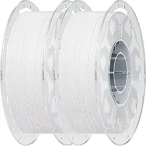 Creality Creality 3D Printer Filament White & White, PLA Bundle 2 kg for 3D Printing, 1.0kg (2.2lbs) Spool, Enhanced Toughness No Warp, Accuracy ± Printing Filament, for 3D Printers