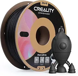 Creality Creality PLA Matte 3D Printer Filament, Matte PLA 1kg Spool (2.2lbs), Dimensional Accuracy +/-, Fits for Most FDM 3D Printers (Matte Black)