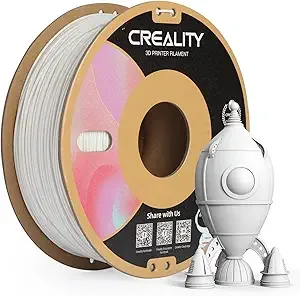 Creality Creality PLA Matte 3D Printer Filament, Matte PLA 1kg Spool (2.2lbs), Dimensional Accuracy +/-, Fits for Most FDM 3D Printers (Matte White)