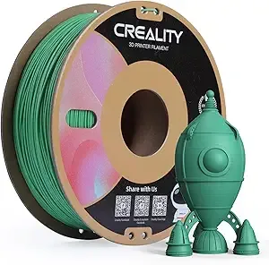 Creality Creality PLA Matte 3D Printer Filament, Matte PLA 1kg Spool (2.2lbs), Dimensional Accuracy +/-, Fits for Most FDM 3D Printers (Matte Green)