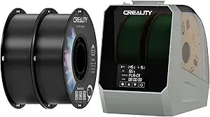 Creality Creality PETG Filament Black 2 kg Bundle with Creality 2 Spools Filament Storage Box