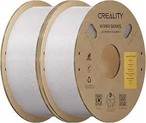Creality Creality Hyper PETG Filament Bundle 2KG, High-Speed PETG for 30–/s Printing, Low Stringing, Strong Layer Adhesion, +/- Accuracy,Fits for Most FDM 3D Printers(White 2-Pack)