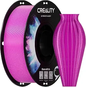 Creality Creality PETG Filament 1.75, 3D Printer Filament, Excellent Toughness High Precision, Odorless Non-Toxic Moistureproof, 1kg(2.2lbs) Glossy 3D Printing Filament for 3D Printer (Magenta)