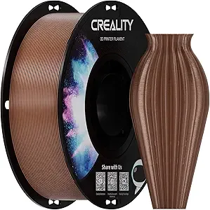 Creality Creality PETG Filament 1.75, 3D Printer Filament, Excellent Toughness High Precision, Odorless Non-Toxic Moistureproof, 1kg(2.2lbs) Glossy 3D Printing Filament for 3D Printer (Brown)