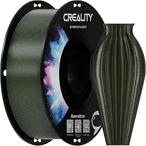 Creality Creality PETG Filament 1.75, 3D Printer Filament, Excellent Toughness High Precision, Odorless Non-Toxic Moistureproof, 1kg(2.2lbs) Glossy 3D Printing Filament for 3D Printer (Army-Green)