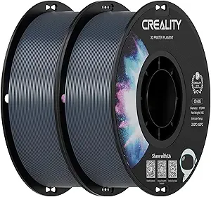 Creality Creality ABS Filament Gray 2 kg, 3D Printer Filament Bundle, Excellent Resistance, Odorless Non-Toxic, Stability, Tough, 2 Pack(4.4 lbs) (Gray 2-Pack)