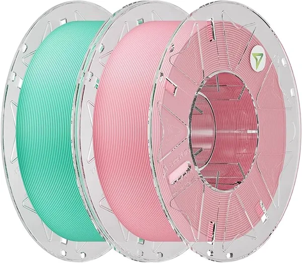Creality Creality Hyper PLA Filament Bundle 2KG, RFID 3D Printer Filament PLA for High Speed 30-/s, Support CFS, Fits for Most 3D Printers (Light Teal&Orchid Pink)