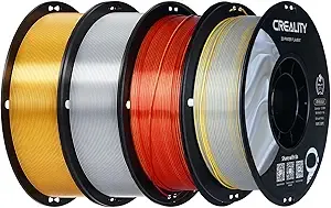 Creality Creality Silk PLA Filament Gold, Shiny Metallic 3D Printer Filament 1Kg Spool, Dimensional Accuracy +/-, Compatible with Most FDM 3D Printers(Gold)