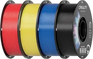 Creality Creality ABS Filament 4 kg, 3D Printer Filament Bundle, Excellent Resistance, Odorless Non-Toxic, Stability, Tough, 4 Pack(8.8 lbs)
