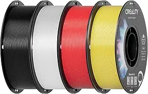 Creality Creality ABS Filament 4 kg, 3D Printer Filament Bundle, Excellent Resistance, Odorless Non-Toxic, Stability, Tough, 4 Pack(8.8 lbs)