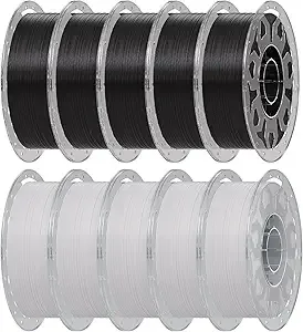 Creality Creality PLA Filament, 3D Printer Filament Bundle, Enhanced Toughness No Warp, Accuracy ± Printing for Most 3D Printers