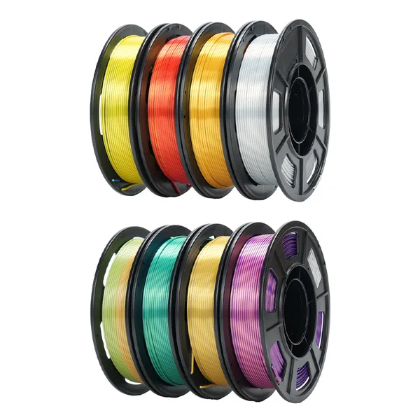Creality (Sample Pack) CR-Silk PLA 3D Printing Filament 2KG ( 250g*8 )