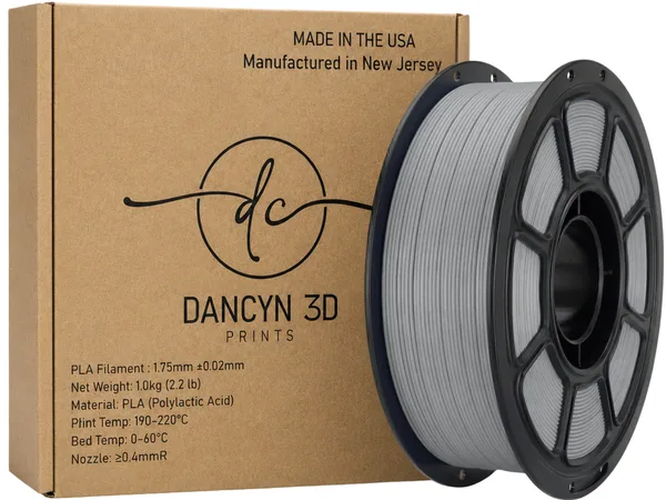 Dancyn 3D Prints PLA+ Gray