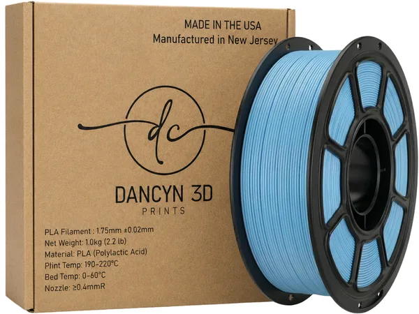 Dancyn 3D Prints PLA+ Sky Blue