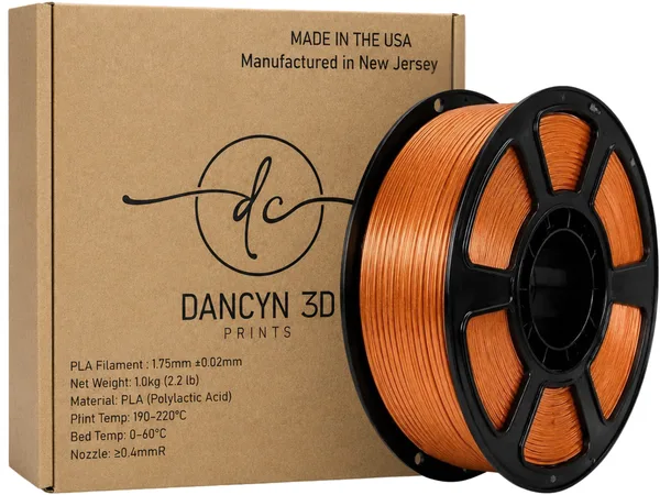 Dancyn 3D Prints PLA+ Gold