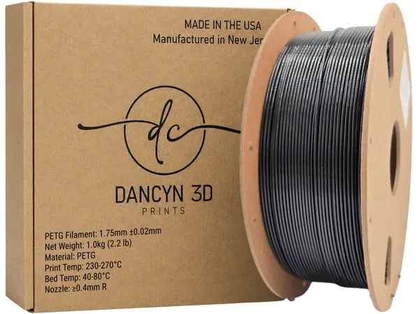 Dancyn 3D Prints PETG Black