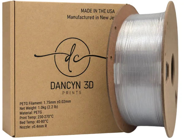 Dancyn 3D Prints PETG Natural