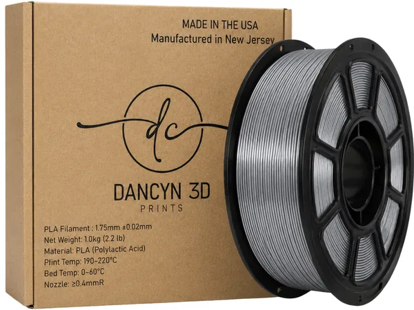 Dancyn 3D Prints PLA Silver