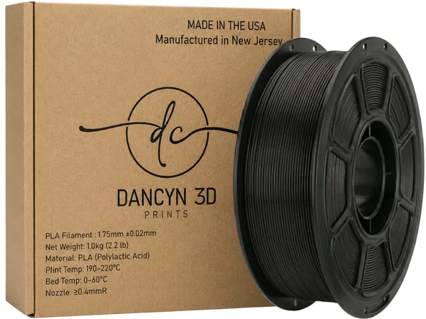 Dancyn 3D Prints PLA Black