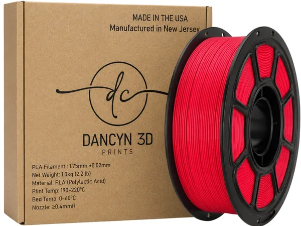Dancyn 3D Prints PLA Red