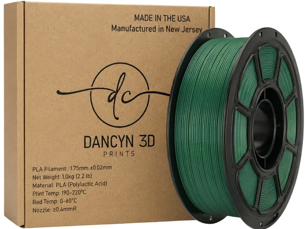 Dancyn 3D Prints PLA Green