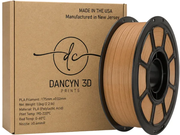 Dancyn 3D Prints PLA Brown