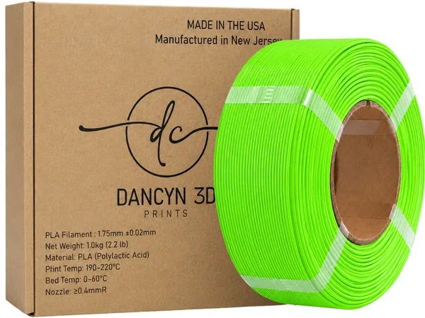 Dancyn 3D Prints PLA Green
