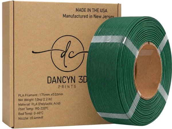 Dancyn 3D Prints PLA Green