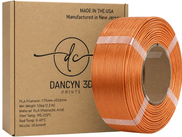 Dancyn 3D Prints PLA Gold