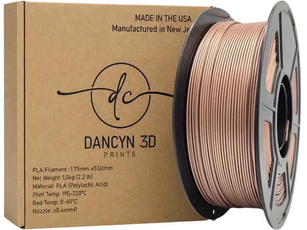 Dancyn 3D Prints PLA Metal Gold