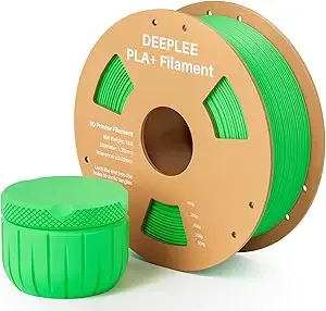 Deeplee3D DEEPLEE PLA+ 3D Printer Filament, PLA Plus with Dimensional Accuracy +/-, Higher Strength and Toughness, Neatly Wound, No Clogging, Fits for Most FDM 3D Printers, 1KG Neon Green