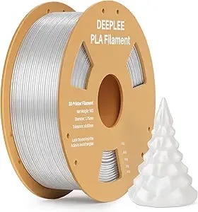 Deeplee3D DEEPLEE PLA 3D Printer Filament, Dimensional Accuracy +/-, Neatly Wound, No Clogging, Vacuum Package, Fits for Most FDM 3D Printers, 1kg Clear