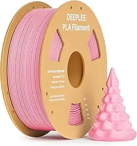 Deeplee3D DEEPLEE PLA 3D Printer Filament, Dimensional Accuracy +/-, Neatly Wound, No Clogging, Vacuum Package, Fits for Most FDM 3D Printers, 1kg Pink
