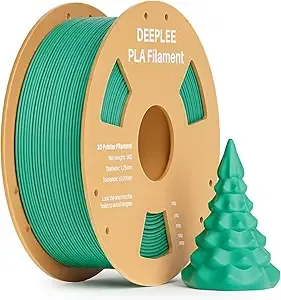 Deeplee3D DEEPLEE PLA 3D Printer Filament, Dimensional Accuracy +/-, Neatly Wound, No Clogging, Vacuum Package, Fits for Most FDM 3D Printers, 1kg Sea Green