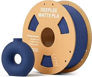 Deeplee3D DEEPLEE Matte PLA Filament, 3D Printer Filament Dimensional Accuracy +/-, No Clogging, Higher Toughness, Cardboard Spool 3D Filament, 1kg Navy Blue