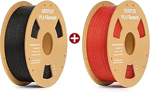 Deeplee3D DEEPLEE PLA 3D Printer Filament 1kg Black & 1kg Red