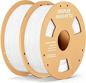 Deeplee3D DEEPLEE Rapid PETG Filament 2 Pack 1kg White