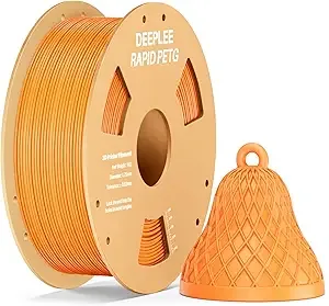Deeplee3D DEEPLEE Rapid PETG Filament, High Speed PETG 3D Printer Filament Up to/s, Dimensional Accuracy +/-, Fits for Most FDM 3D Printers, 1kg Orange