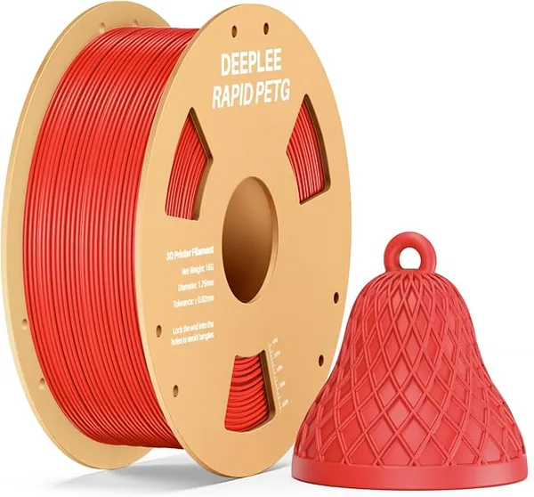 Deeplee3D Rapid PETG Filament, High Speed PETG 3D Printer Filament Up to/s, Dimensional Accuracy +/-, Fits for Most FDM 3D Printers, 1kg Red