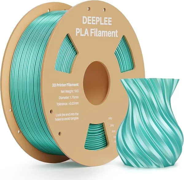 Deeplee3D PLA Silk Silk Mint Green