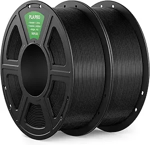 Deeplee3D DEEPLEE PLA PRO Filament, Stronger Toughness 3D Printer Filament, PLA Filament Dimensional Accuracy +/-, Neatly Wound, Fits Most FDM 3D Printer, 2 Pack Black