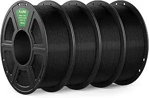 Deeplee3D DEEPLEE PLA PRO Filament, Stronger Toughness 3D Printer Filament, PLA Filament Dimensional Accuracy +/-, Neatly Wound, Fits Most FDM 3D Printer, 4 Pack Black