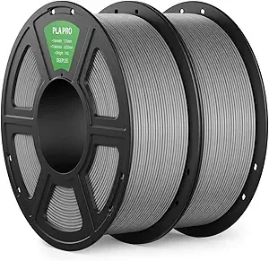 Deeplee3D DEEPLEE PLA PRO Filament, Stronger Toughness 3D Printer Filament, PLA Filament Dimensional Accuracy +/-, Neatly Wound, Fits Most FDM 3D Printer, 2 Pack Grey