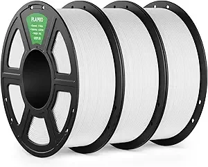 Deeplee3D DEEPLEE PLA PRO Filament, Stronger Toughness 3D Printer Filament, PLA Filament Dimensional Accuracy +/-, Neatly Wound, Fits Most FDM 3D Printer, 3 Pack White