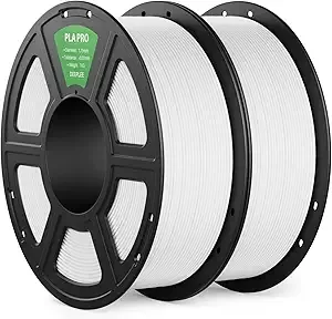 Deeplee3D DEEPLEE PLA PRO Filament, Stronger Toughness 3D Printer Filament, PLA Filament Dimensional Accuracy +/-, Neatly Wound, Fits Most FDM 3D Printer, 2 Pack White
