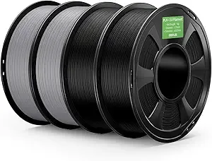 Deeplee3D DEEPLEE PLA+ 2.0 Filament, Stronger Toughness 3D Printer Filament, Black Grey 4KG, Upgrade PLA Plus 3D Printer Filament, High Speed PLA+ Filament for Most FDM 3D Drucker