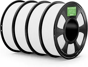 Deeplee3D DEEPLEE PLA+ 2.0 Filament, Stronger Toughness 3D Printer Filament, White 4KG, Upgrade PLA Plus 3D Printer Filament, High Speed PLA+ Filament for Most FDM 3D Drucker